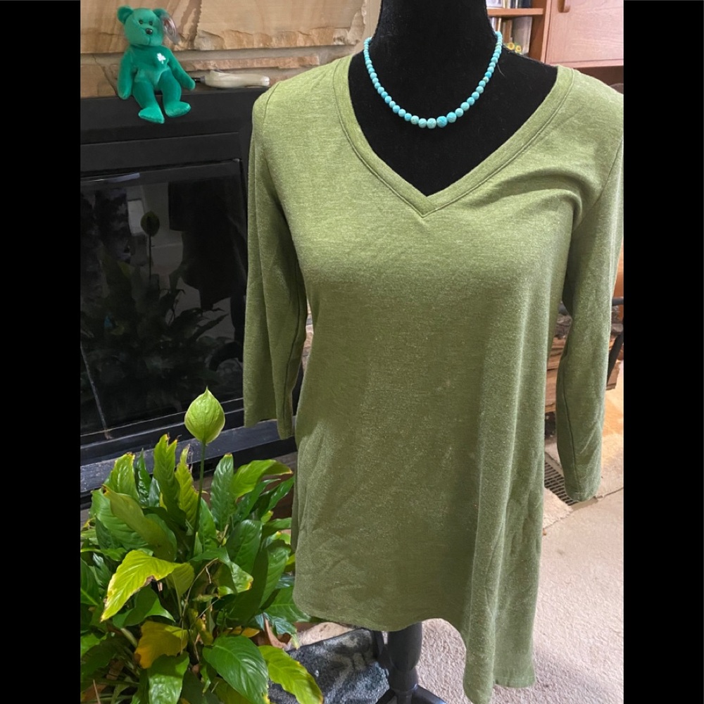 LOGO by Lori Goldstein, long sleeve top S